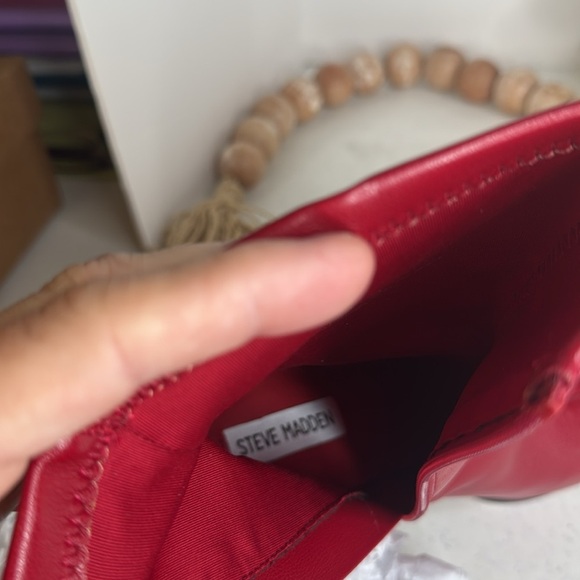 STEVE MADDEN VINKA ANKLE BOOT Red Sz 8 NWOB - Picture 6 of 12